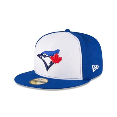 Toronto Blue Jays Gorra | New Era MLB Authentic Collection 59fifty Fitted Cap Mexico - Blancos